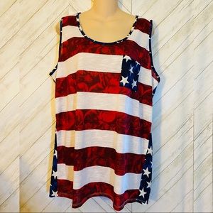 Red white and blue tank